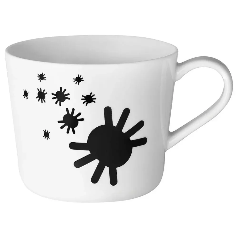 IKEA Mug Spiders Kustfyr NEW 2025 White Black Halloween 506.173.59 Spider 12 oz